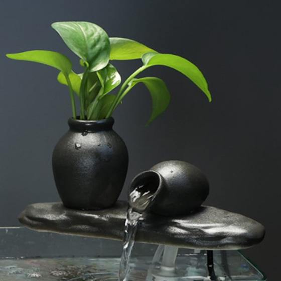 Ceramic glass fish cylinder flowing water and wealth decoration opening gift desktop office living room interior decoration
Ceramic glass fish cylinder flowing water and wealth decoration opening gift desktop office living room interior decoration