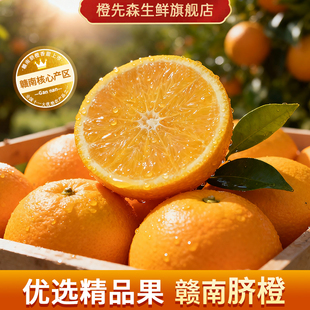橙先森赣南脐橙赣州产地现摘直发新鲜橙子早橙汁甜橙水果礼盒