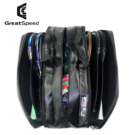 Greatspeed 4 그랜드 슬램 6 9 팩 하드 쉘 테니스 가방 배드민턴 가방 싱글 어깨 더블 어깨 독립 신발 구획 Greatspeed 4 그랜드 슬램 6 9 팩 하드 쉘 테니스 가방 배드민턴 가방 싱글 어깨 더블 어깨 독립 신발 구획