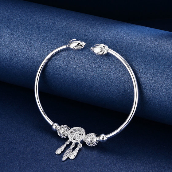 Douyin Live Dream Catcher Bracelet Open Ins 틈새 디자인 패션 인터넷 유명인 깃털 Douyin Live Dream Catcher Bracelet Open Ins 틈새 디자인 패션 인터넷 유명인 깃털