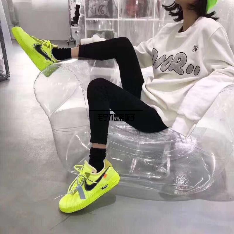 OFF-WHITE x Air Force 1 AF1 OW2.0 全黑荧光绿AO4606-001-700