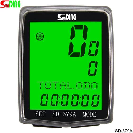 자전거 코드 SD-579 Shundong Sunding Code Meter 유선 주행 거리계 백라이트 속도 속도 영어 자전거 코드 SD-579 Shundong Sunding Code Meter 유선 주행 거리계 백라이트 속도 속도 영어