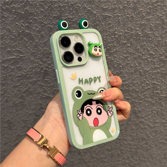 New funny cute little new frog iPhone case suitable for iPhone16/15promax cartoon Apple 14plus niche 13pro protective case 12 simple fall 11 all-inclusive men and women New funny cute little new frog iPhone case suitable for iPhone16/15promax cartoon Apple 14plus niche 13pro protective case 12 simple fall 11 all-inclusive men and women