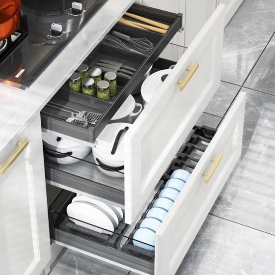 Misku basket kitchen cabinet drawer double-layer tempered glass kitchen cabinet classification tool basket storage dish rack
Misku basket kitchen cabinet drawer double-layer tempered glass kitchen cabinet classification tool basket storage dish rack