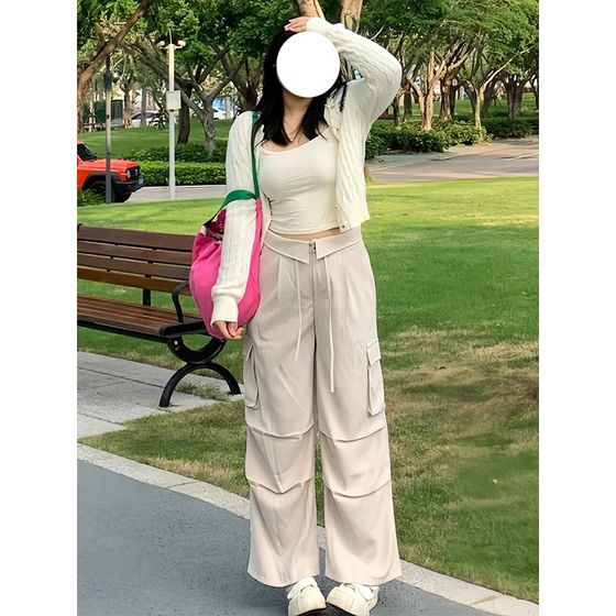 300*0.5kg Large size women's American wide-leg work clothes x pants for women in autumn fat mm pants slim and loose floor-moving casual pants
300*0.5kg Large size women's American wide-leg work clothes x pants for women in autumn fat mm pants slim and loose floor-moving casual pants