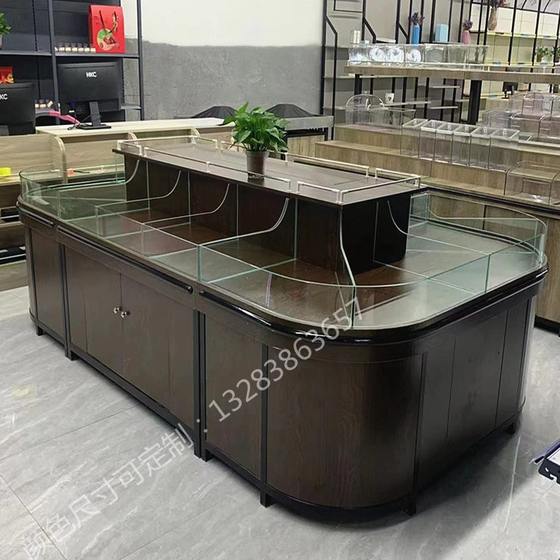 Supermarket grain cabinet rice noodles are scattered as display cabinets bulk snack showcase wooden rounded middle island shelves Supermarket grain cabinet rice noodles are scattered as display cabinets bulk snack showcase wooden rounded middle island shelves