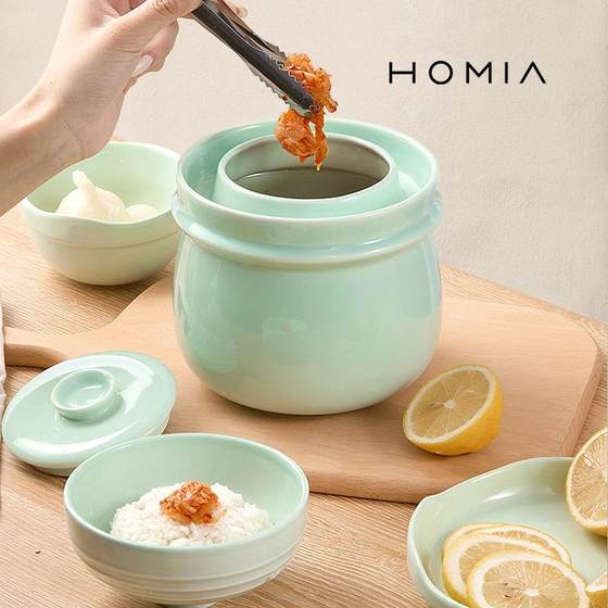 Homia Macaron Ceramic Kimchi Jar 가정 Sichuan Pickle Sauerkraut Garment Pickle Can Sealed Tank Storage Can Homia Macaron Ceramic Kimchi Jar 가정 Sichuan Pickle Sauerkraut Garment Pickle Can Sealed Tank Storage Can