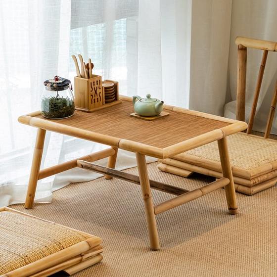 Bamboo and rattan Japanese bay window tea drink low table simple small kang table tatami tea table Zen new Chinese style light luxury balcony
Bamboo and rattan Japanese bay window tea drink low table simple small kang table tatami tea table Zen new Chinese style light luxury balcony