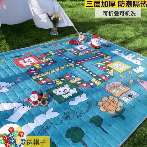 Outdoor field cushion cushion anti -moisture pad spring travel cushion portable thickened and increased wild picnic tent Outdoor field cushion cushion anti -moisture pad spring travel cushion portable thickened and increased wild picnic tent