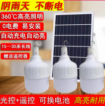 Solar light home room corridor balcony power outage emergency light camping light camping light super bright night market stall bulb light