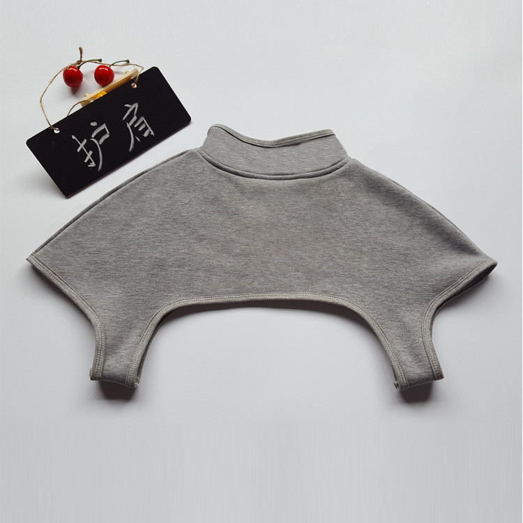 护肩膀坎肩棉睡觉加绒空调护肩夏季薄款高领护