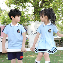 Student school uniform set college style Primary School students one 2 three 4 grade chorus class dress skirt cotton kindergarten Garden uniform