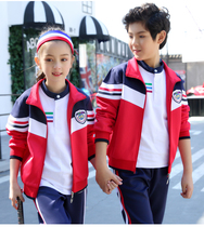 New kindergarten Garden clothes spring and autumn clothes British Primary School students class clothes Red Games childrens school uniform three sets