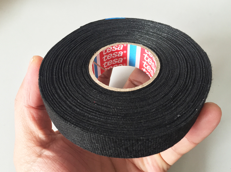 进口大众汽车线束专用胶带 布基绒布胶带 绝缘胶布耐高温机舱胶布