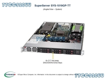 Supermicro SuperServer 1019GP-TT 1U GPU barebones system supports 2 GPU cards LGA3647