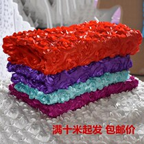 Wedding props rose petal carpet fabric wedding stage table mat new creative tablecloth specials