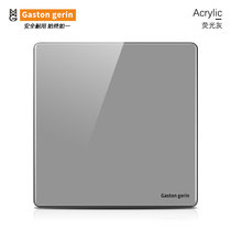 Type 86 switch socket panel acrylic crystal glass surface one-position switch single control 1 open 5 holes with switch dual control