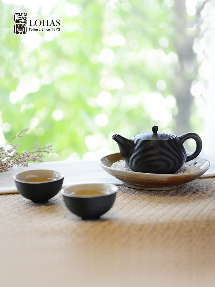 Taiwan Lubao One Pot Two Cups Tea Set Silent Wind Zen Tea Making Teapot Single Cup Book Fragrance Tea Tea Gift