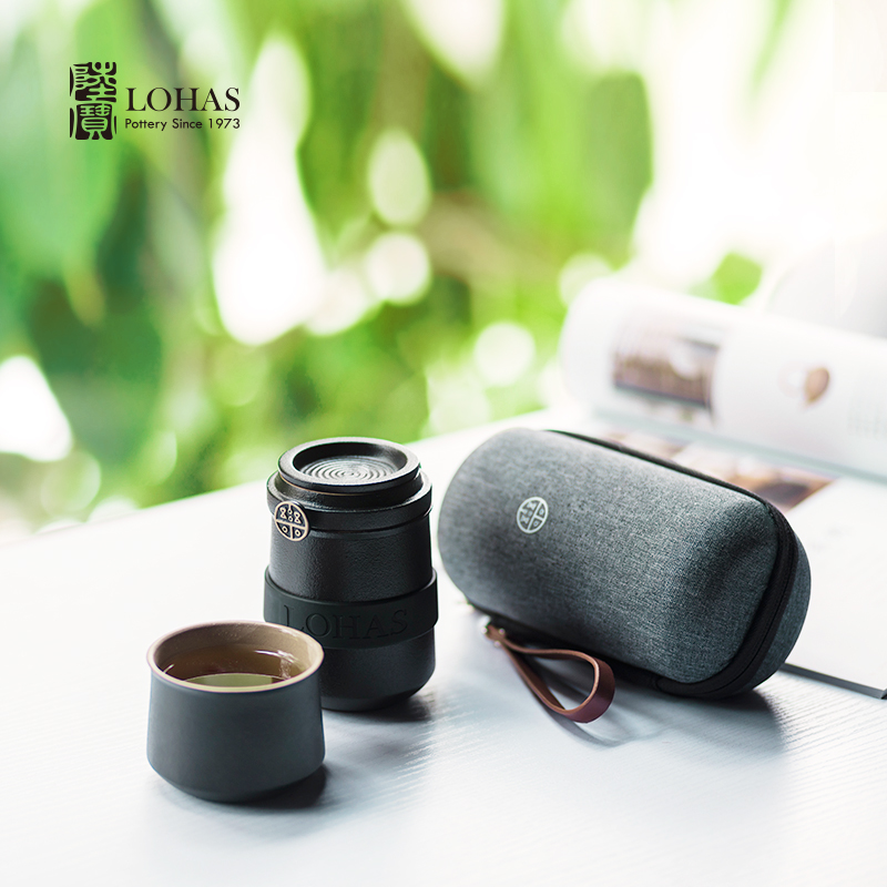 Lupao ceramic enjoy a cup of tea travel is suing portable tea custom filter tea water in a glass enterprises