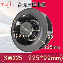 Taiwan Sanju SW225 vortex fan 220V Turbo backward air purifier servo motor fan