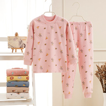 Childrens autumn clothes Autumn pants Pure cotton childrens cotton sweater Baby autumn and winter boneless pajamas Mens and womens thermal underwear set