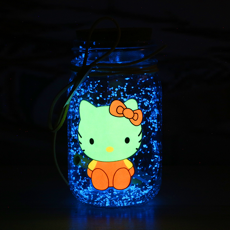 chinese valentine's day walking heart birthday gift for romantic couples of boys and girls luminous stiers wishing star bottle 520 star bottle