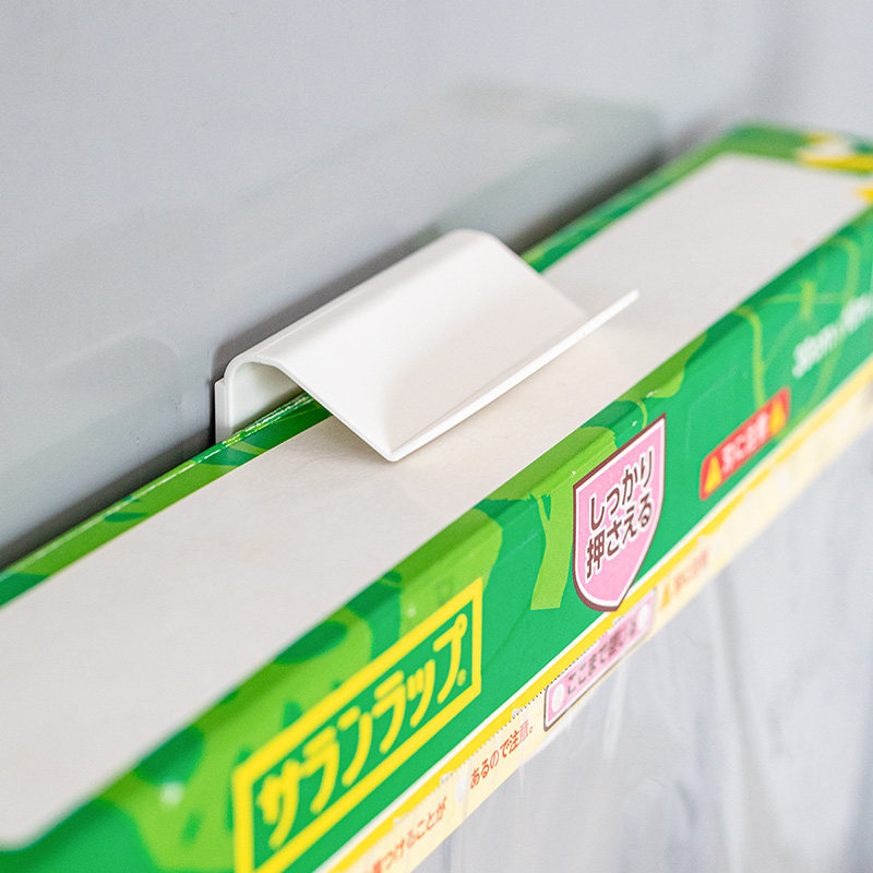 kitchen storage cling film ra refrigerator side wall-nted creative storage ra  perforated roll paper fresh-keeping  ra