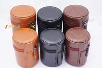 Applicable to Sony Oba micro single lens barrel Canon SLR camera lens Fuji lens storage bag shockproof leather bucket