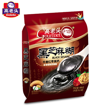高老头高钙红枣黑芝麻糊即食冲饮营养食品早餐代餐粉小包袋装600g 高老头高钙红枣黑芝麻糊即食冲饮营养食品早餐代餐粉小包袋装600g