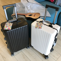 Missing the thief loss Light luxury style PC aluminum frame trolley case Silent wheel business suitcase 20 inch suitcase for men and women