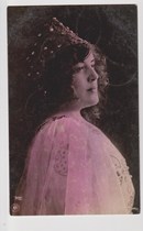 Tsasa Russia actually sent postcards 1906-girl photo sales arrears Odessa check Stamp Day stamp