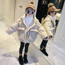 Girls cotton-padded clothes 2021 new foreign style winter clothes children short bread clothes childrens thick down cotton coat
