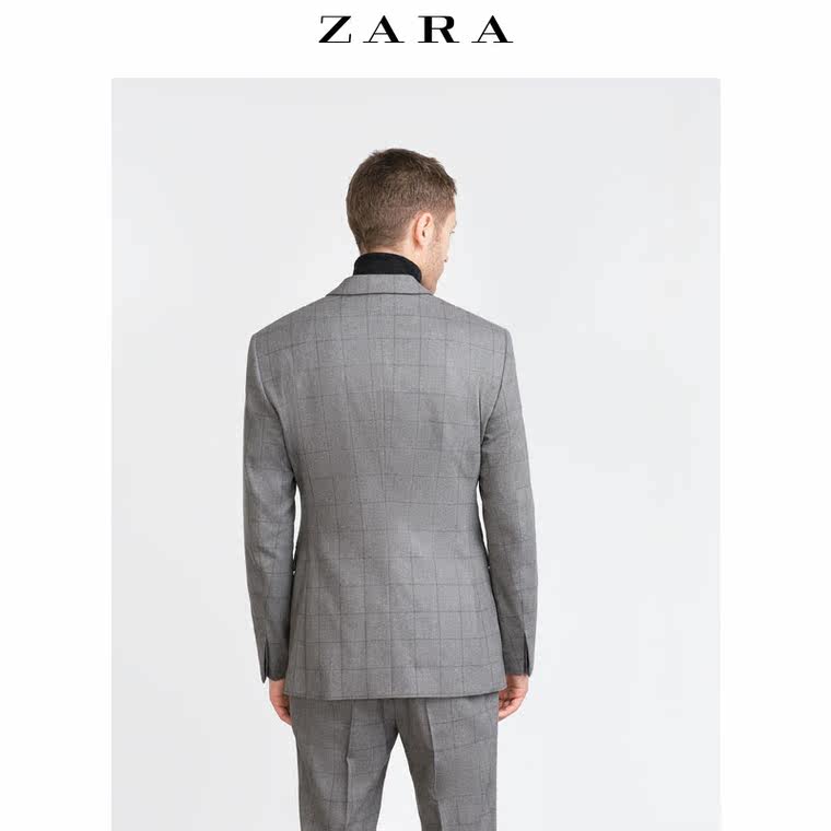 ZARA 男装 格子西装上衣 05730558802