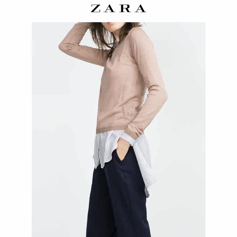 ZARA 女装 开叉装饰针织衫 06771110926