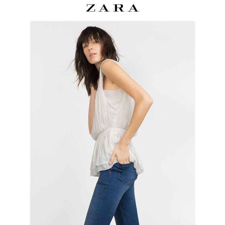 ZARA 女装 垂褶 T 恤 02777364712