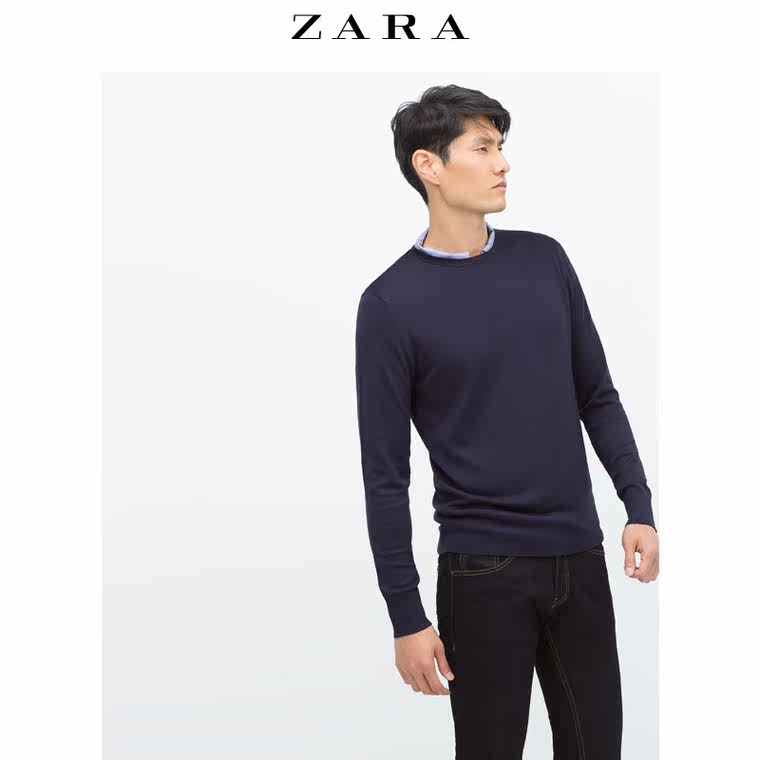 ZARA男装 粘纤针织衫 00693314401