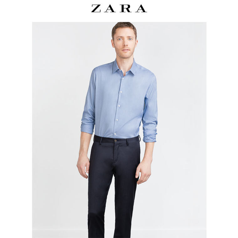 ZARA 男装 条纹衬衫 05445304400