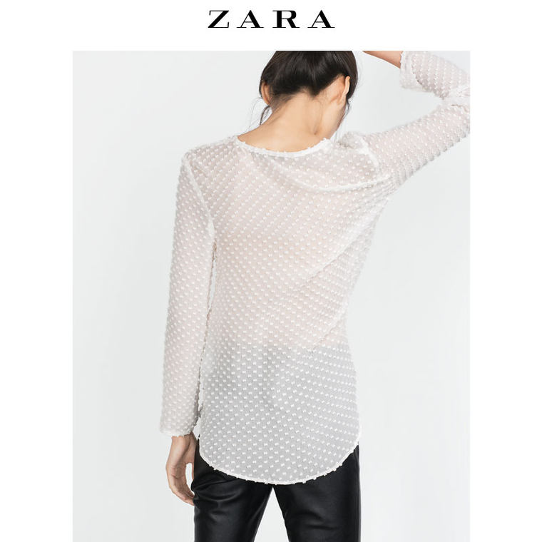 ZARA 女装 真丝罩衫 07777305712