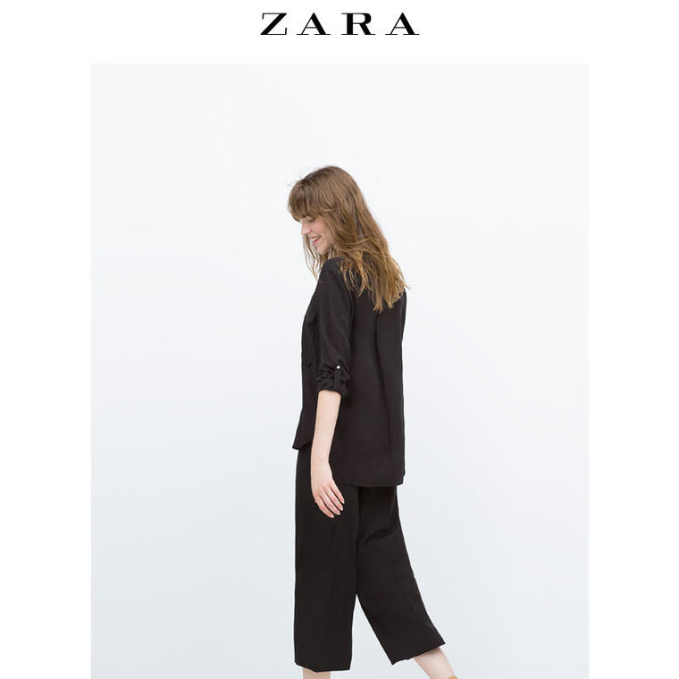 ZARA女装 口袋饰衬衫 04043244800