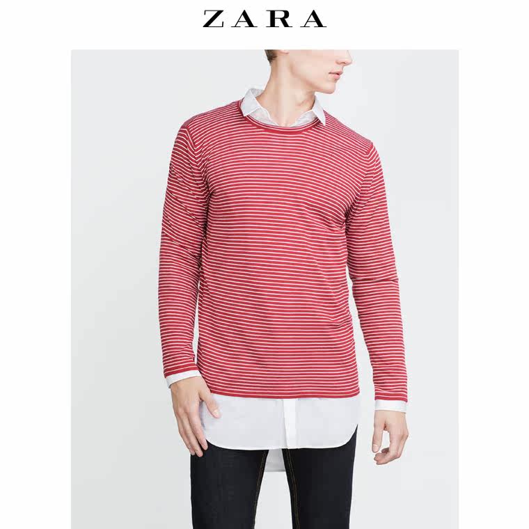 ZARA 男装 条纹针织衫 00367352600