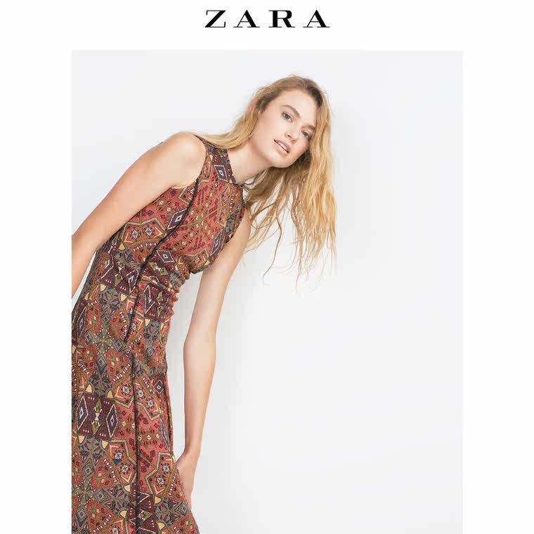 ZARA TRF 女装 提花连衣裙 01608272021