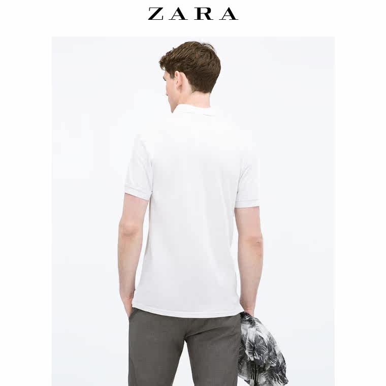 ZARA男装 珠地布 POLO 衫 09240300250