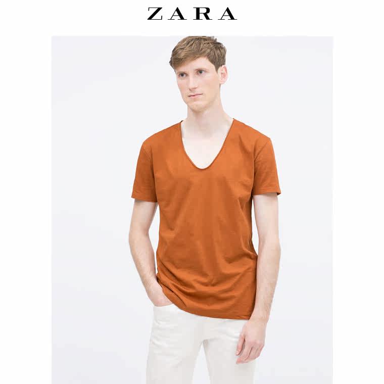 ZARA 男装 V 领 T 恤 00722306635