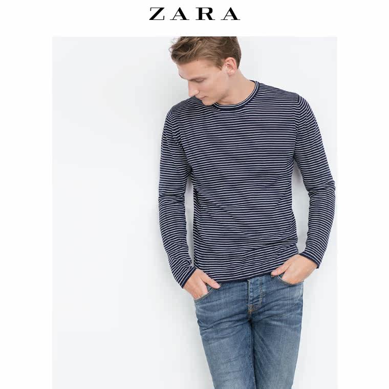 ZARA 男装 条纹针织衫 00367352401