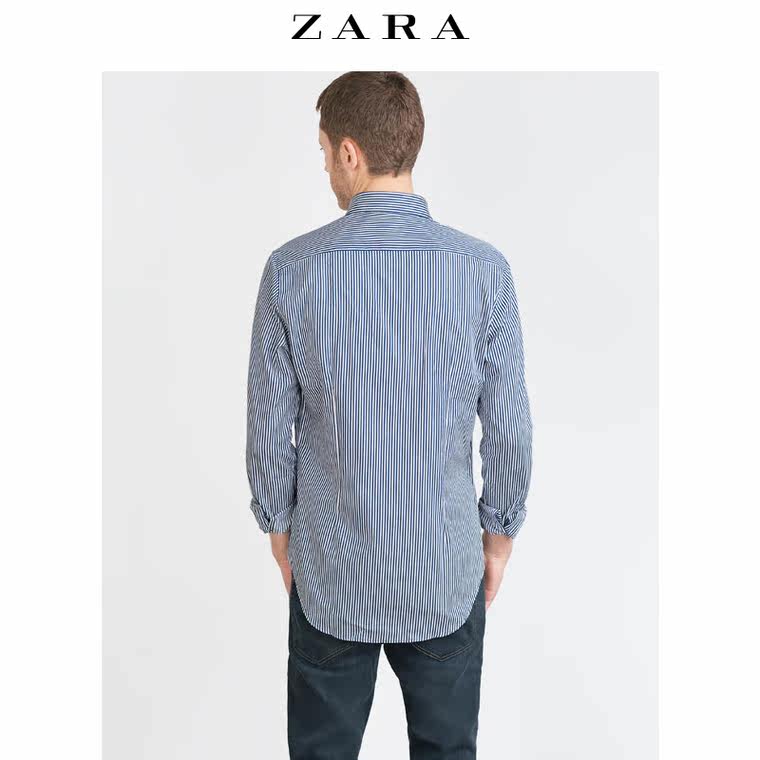 ZARA 男装 KODAK 条纹衬衫 03894304401