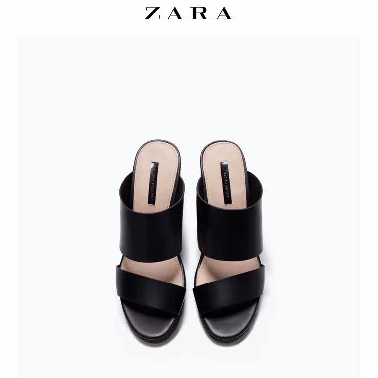 ZARA TRF 女鞋 露跟坡跟鞋 17350001040