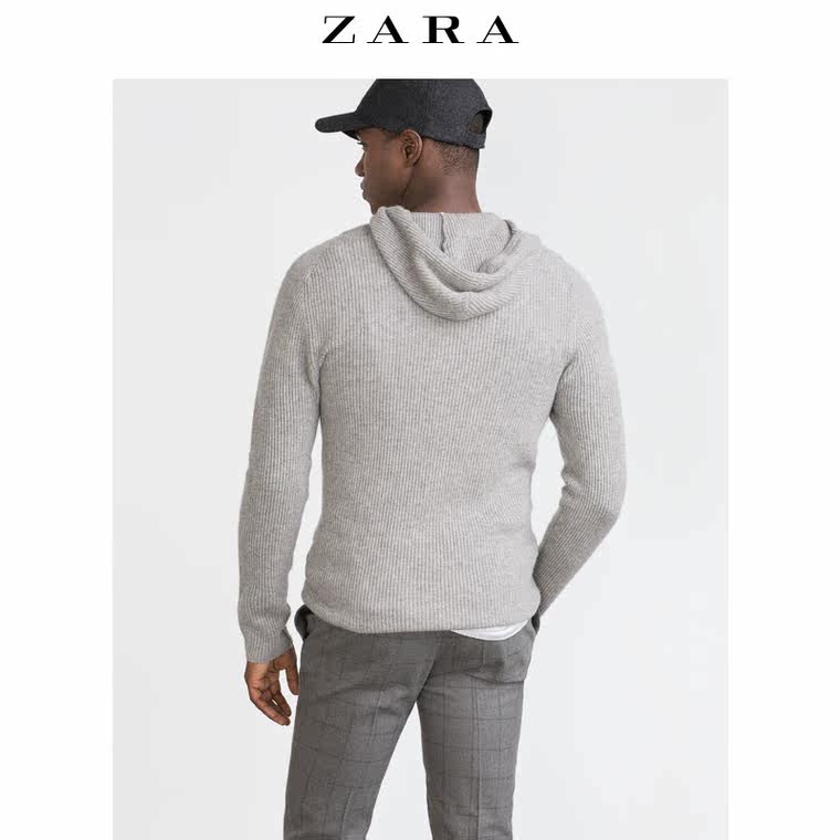 ZARA 男装 连帽开士米针织衫 00367321803