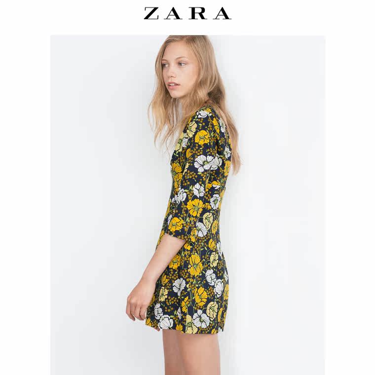 ZARA TRF 女装  印花吊带连身裙 07793544401