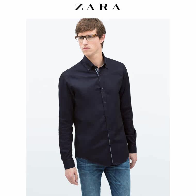 ZARA 男装 纹理衬衫 01446300401