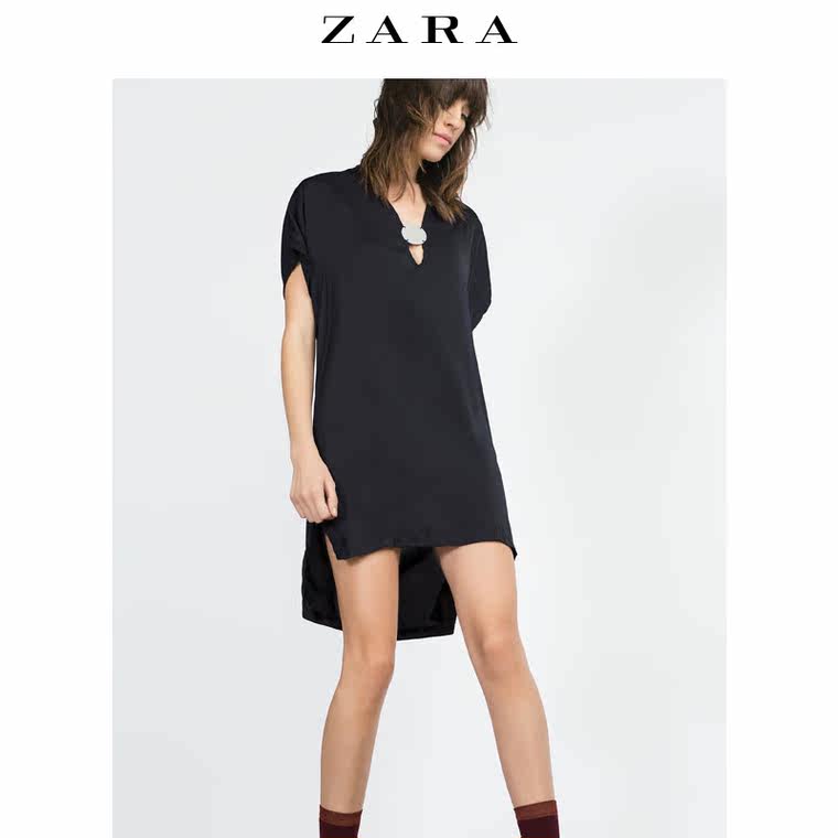 ZARA 女装 金属镶饰束腰外衣 05644252401